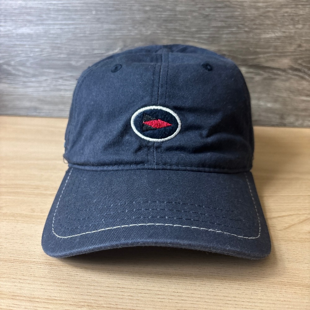 Golf Hat Cap Strap Back Blue Flag Logo Est 1890 Adjustable